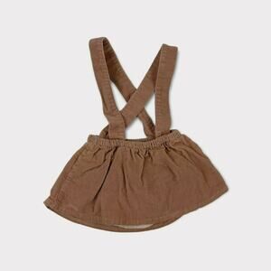 Calamaro Corduroy Suspender Skirt